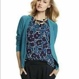 CAbi Warhol Purple and Teal Sleevless Blouse